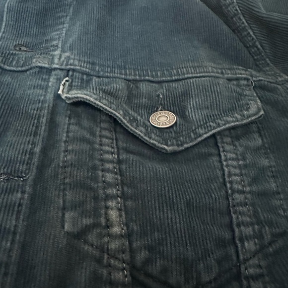 Levi's Blue Corduroy Jacket M - Picture 3 of 5